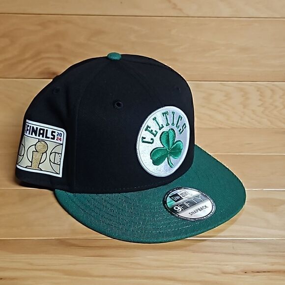 New Era 9Fifty Boston Celtics 2024 NBA Finals Side Patch Snapback Hat OSFM - Picture 3 of 8